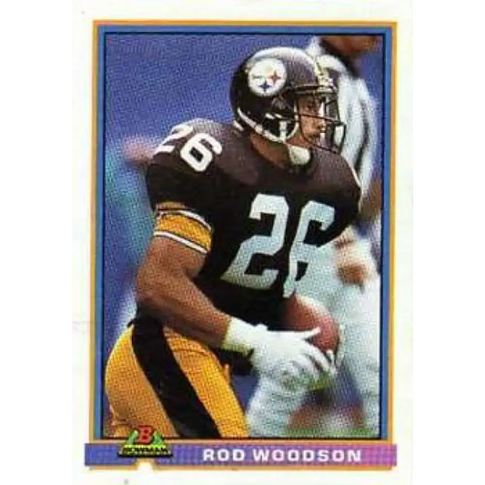 1991 Bowman #446 Rod Woodson NM-MT Pittsburgh Steelers Football Card