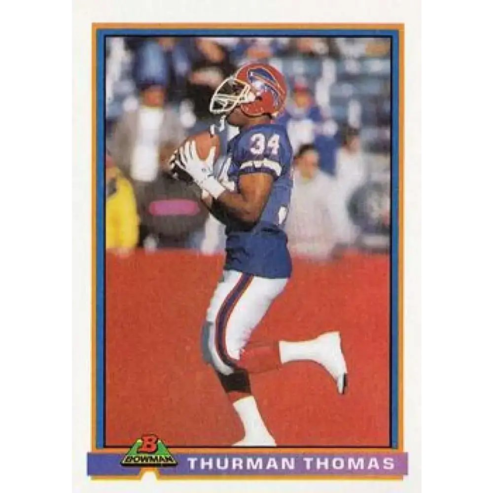 1991 Bowman #45 Thurman Thomas NM-MT Buffalo Bills Football Card - Football Card Single