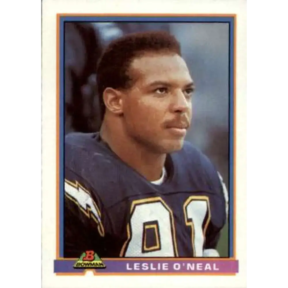 1991 Bowman #452 Leslie O’Neal NM-MT San Diego Chargers Football Card