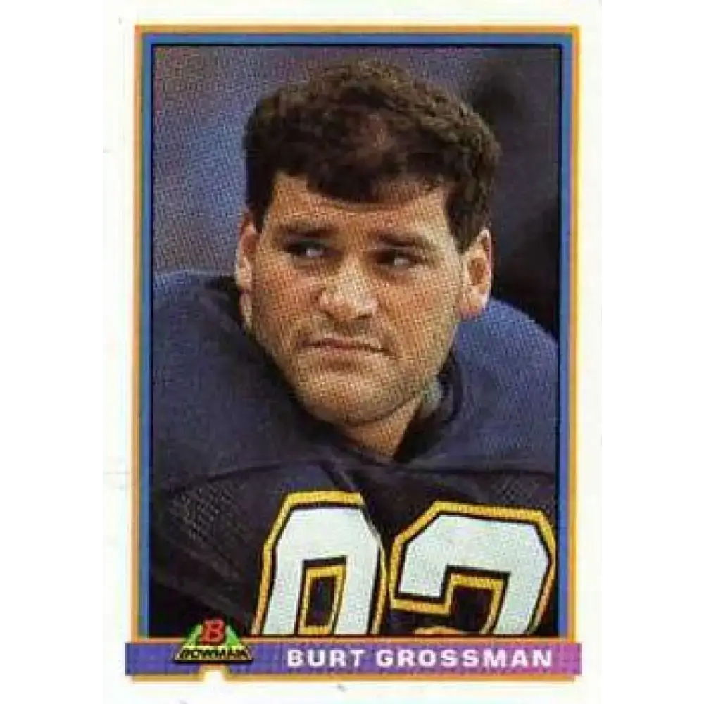1991 Bowman #458 Burt Grossman NM-MT San Diego Chargers Football Card - Football Card Single