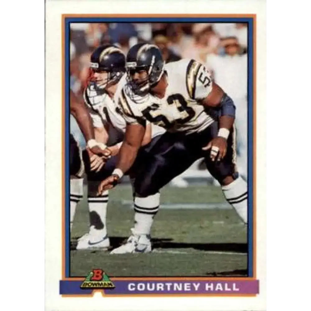 1991 Bowman #459 Courtney Hall NM-MT San Diego Chargers Football Card