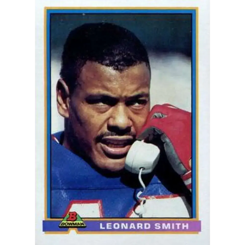 1991 Bowman #46 Leonard Smith NM-MT Buffalo Bills Football Card