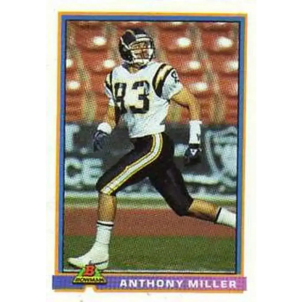 1991 Bowman #460 Anthony Miller NM-MT San Diego Chargers Football Card - Football Card Single