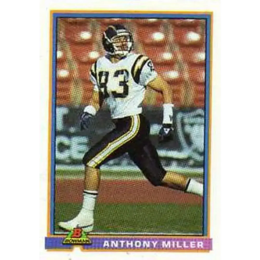 1991 Bowman #460 Anthony Miller NM-MT San Diego Chargers Football Card - Football Card Single