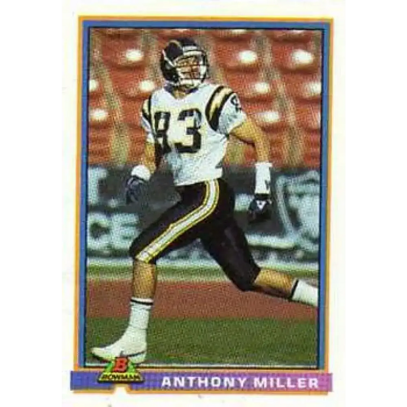 1991 Bowman #460 Anthony Miller NM-MT San Diego Chargers Football Card - Football Card Single