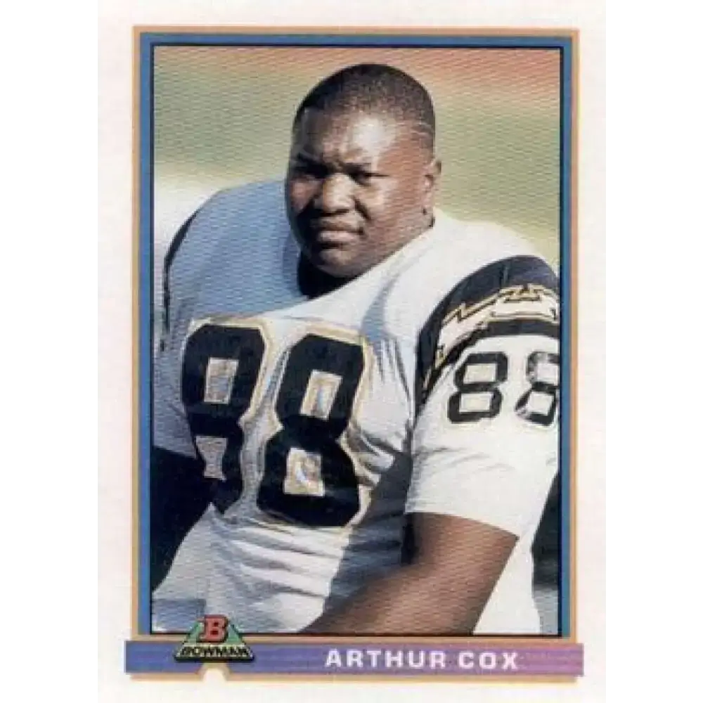 1991 Bowman #464 Arthur Cox NM-MT San Diego Chargers Football Card - Football Card Single