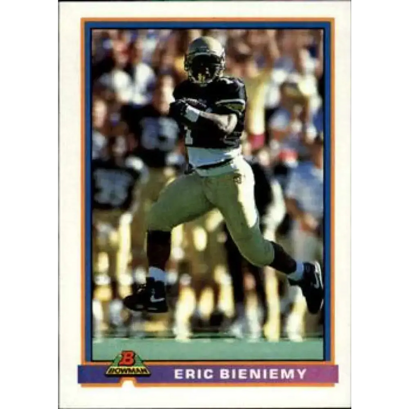 1991 Bowman #468 Eric Bieniemy NM-MT RC Rookie San Diego Chargers Football Card - Football Card Single