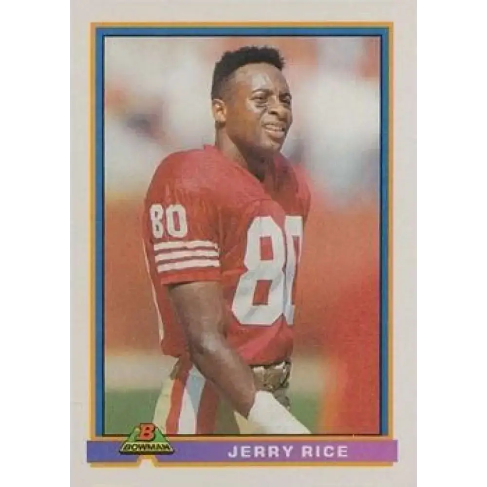 1991 Bowman #470 Jerry Rice NM-MT San Francisco 49ers Football Card - Football Card Single