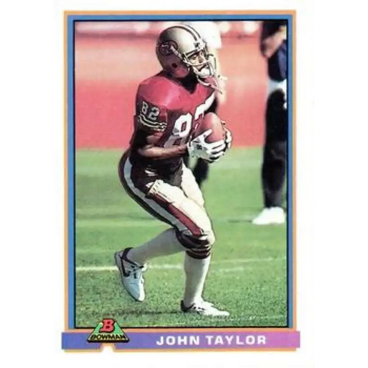 1991 Bowman #472 John Taylor NM-MT San Francisco 49ers Football Card