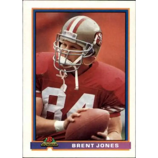 1991 Bowman #473 Brent Jones NM-MT San Francisco 49ers Football Card