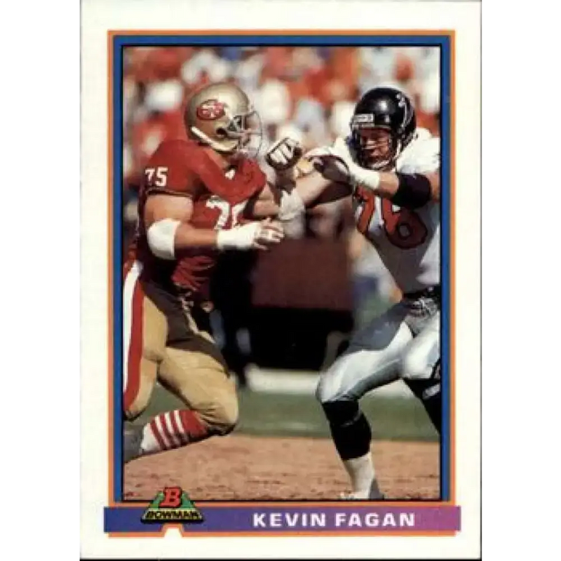 1991 Bowman #475 Kevin Fagan NM-MT San Francisco 49ers Football Card - Football Card Single