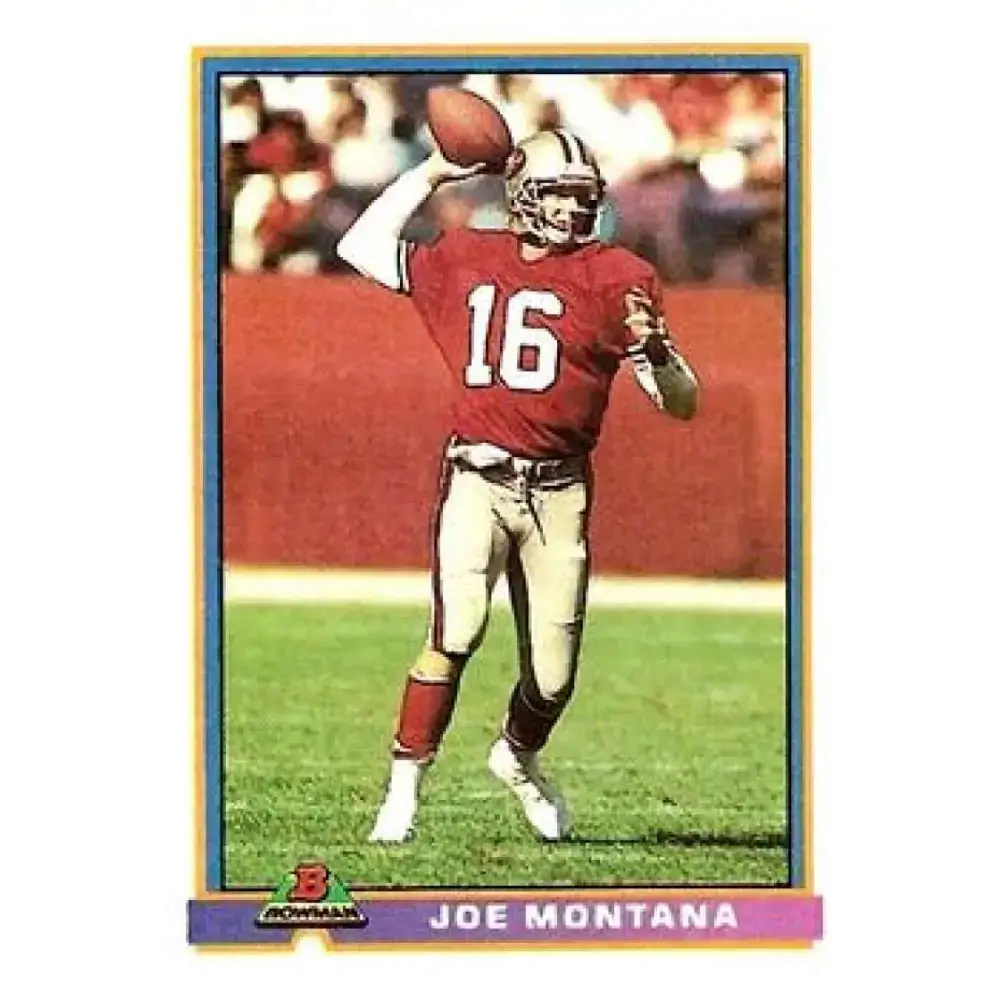 1991 Bowman #479 Joe Montana NM-MT San Francisco 49ers Football Card - Football Card Single