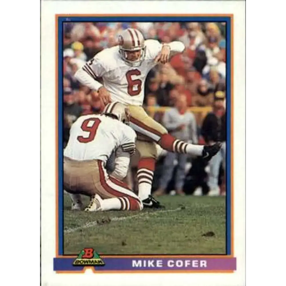 1991 Bowman #481 Mike Cofer NM-MT San Francisco 49ers Football Card - Football Card Single