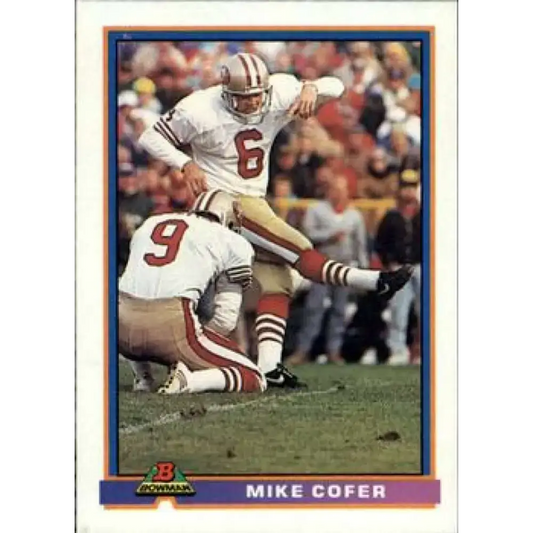 1991 Bowman #481 Mike Cofer NM-MT San Francisco 49ers Football Card