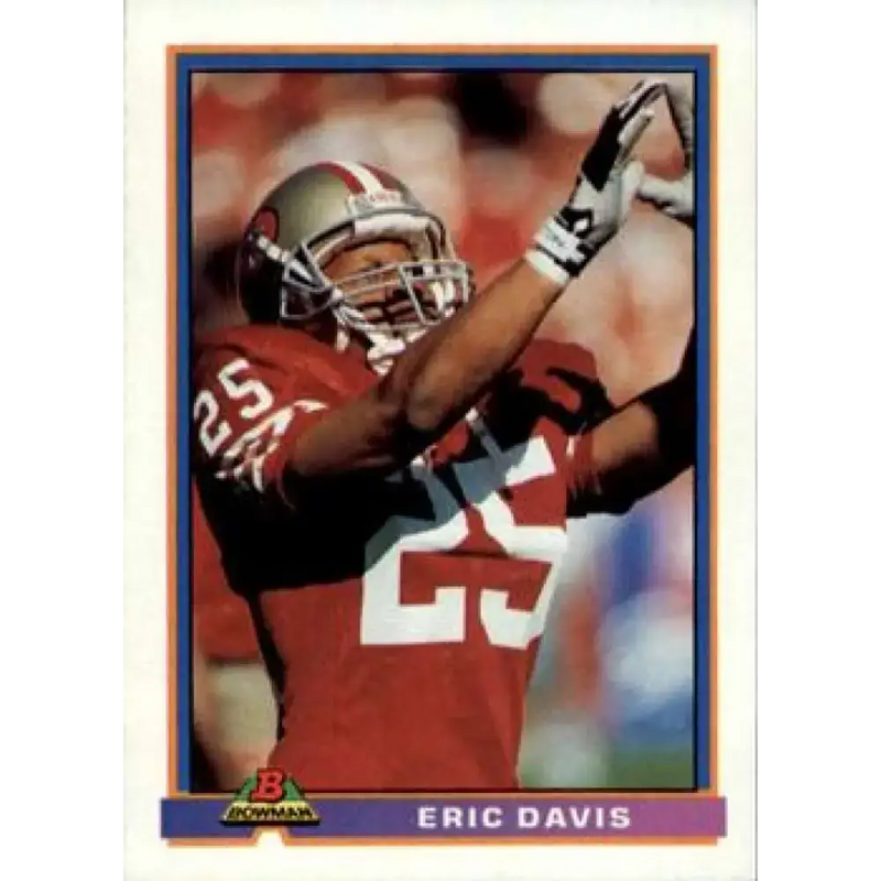 1991 Bowman #483 Eric Davis NM-MT San Francisco 49ers Football Card - Football Card Single