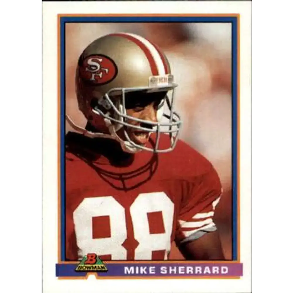 1991 Bowman #484 Mike Sherrard NM-MT San Francisco 49ers Football Card - Football Card Single