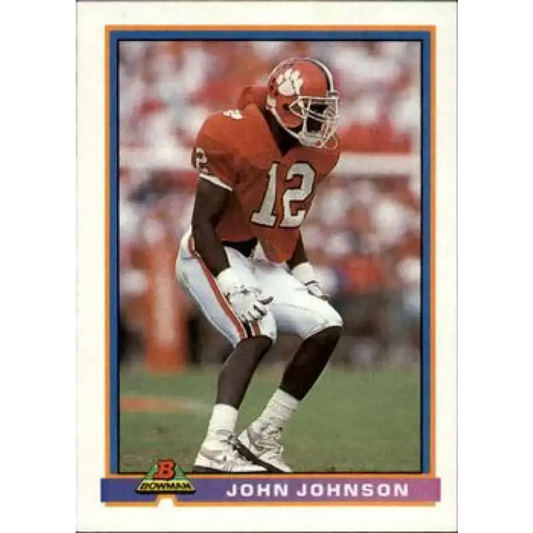 1991 Bowman #490 John Johnson NM-MT RC Rookie San Francisco 49ers Football Card