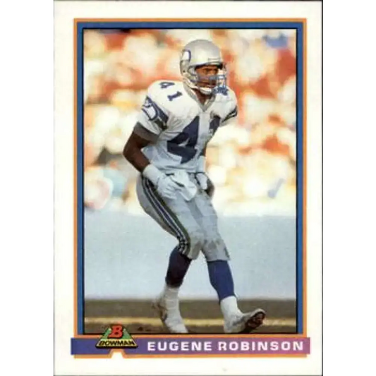 1991 Bowman #491 Eugene Robinson NM-MT Seattle Seahawks Football Card