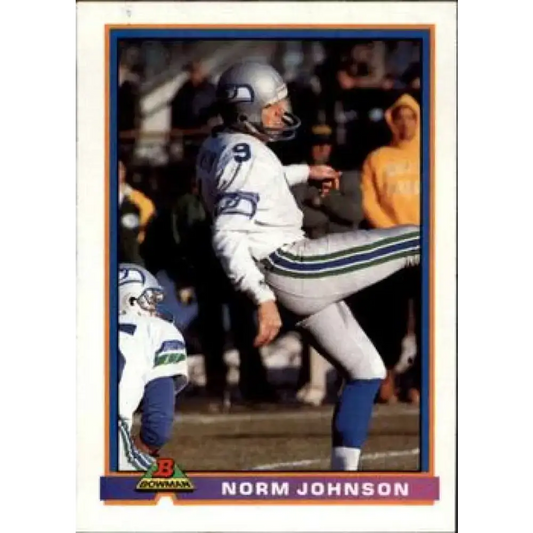 1991 Bowman #494 Norm Johnson NM-MT Seattle Seahawks Football Card