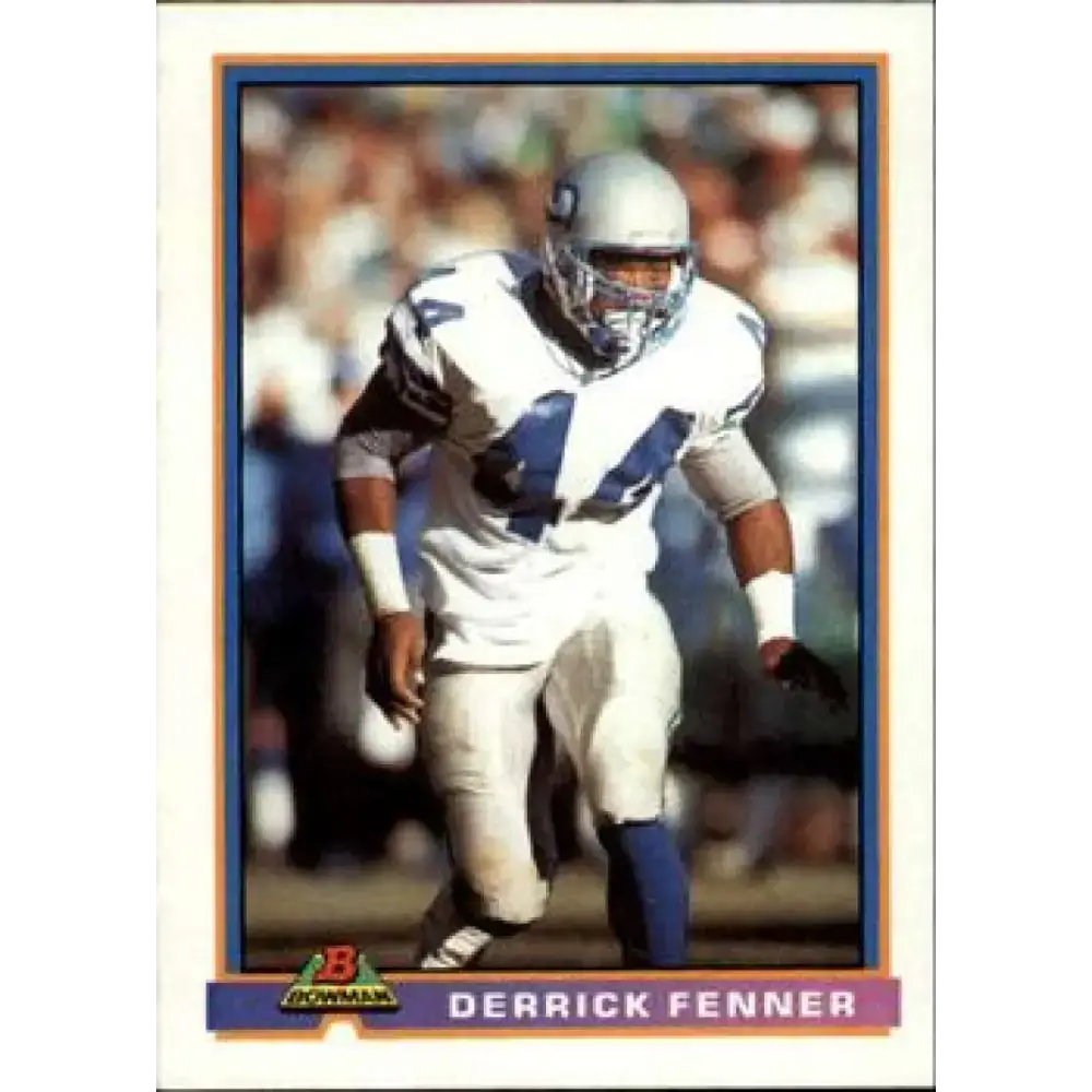 1991 Bowman #496 Derrick Fenner NM-MT Seattle Seahawks Football Card - Football Card Single