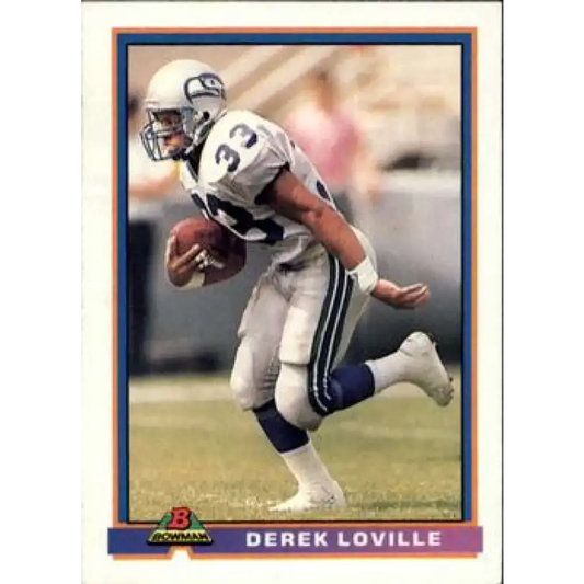 1991 Bowman #499 Derek Loville NM-MT RC Rookie Seattle Seahawks Football Card