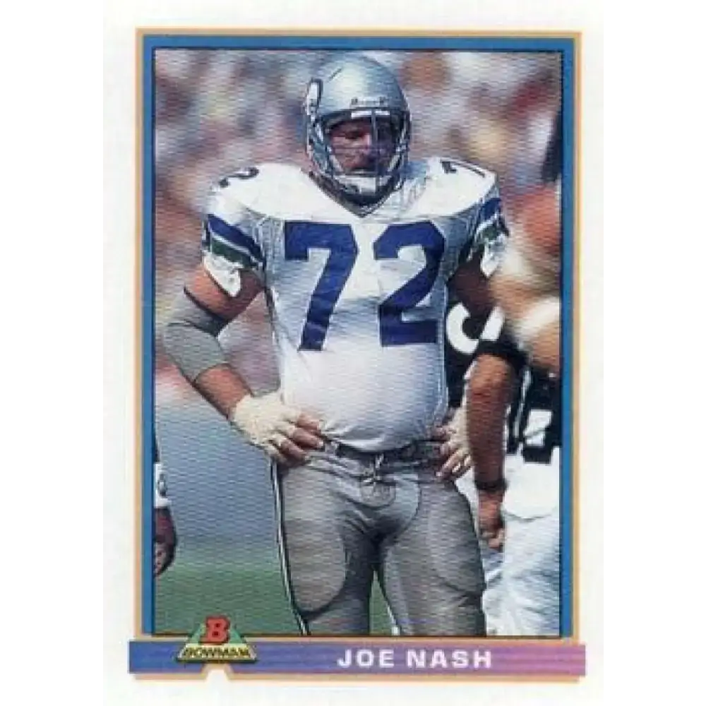1991 Bowman #501 Joe Nash NM-MT Seattle Seahawks Football Card - Football Card Single