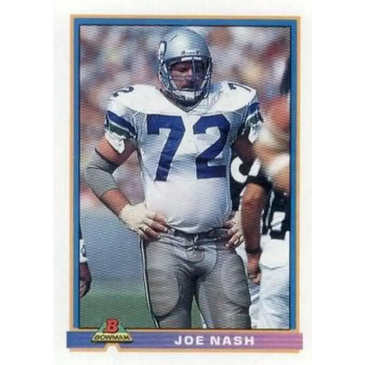 1991 Bowman #501 Joe Nash NM-MT Seattle Seahawks Football Card