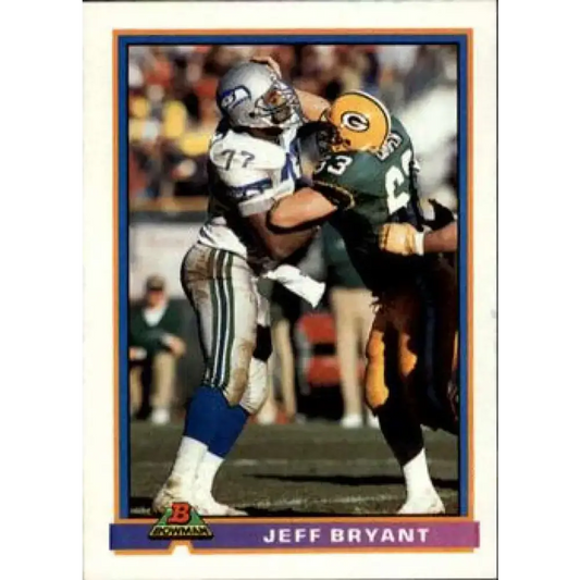 1991 Bowman #504 Jeff Bryant NM-MT Seattle Seahawks Football Card