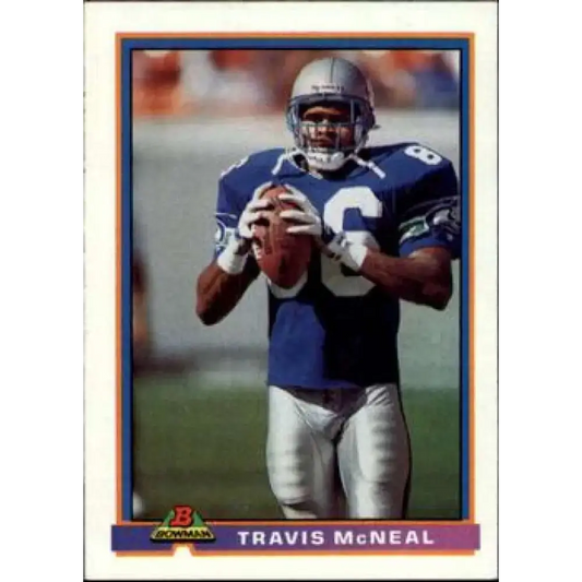 1991 Bowman #506 Travis McNeal NM-MT Seattle Seahawks Football Card
