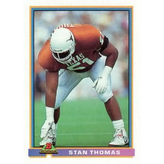 1991 Bowman #51 Stan Thomas NM-MT Chicago Bears Football Card