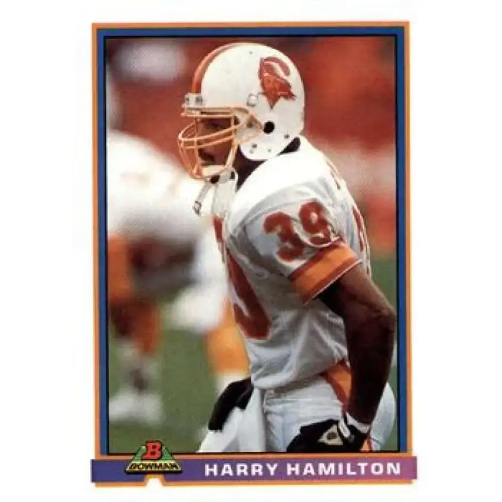 1991 Bowman #513 Harry Hamilton NM-MT Tampa Bay Buccaneers Football Card - Football Card Single