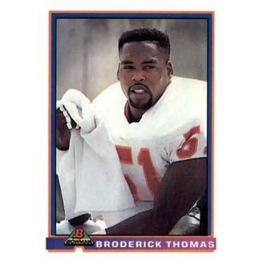 1991 Bowman #517 Broderick Thomas NM-MT Tampa Bay Buccaneers Football Card
