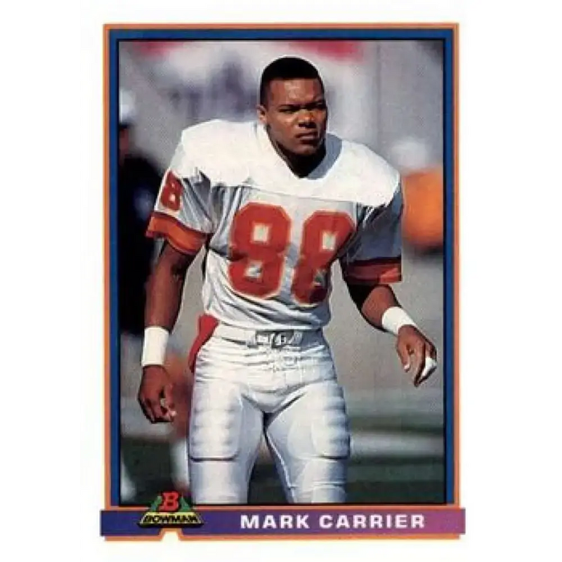 1991 Bowman #518 Mark Carrier NM-MT Tampa Bay Buccaneers Football Card - Football Card Single