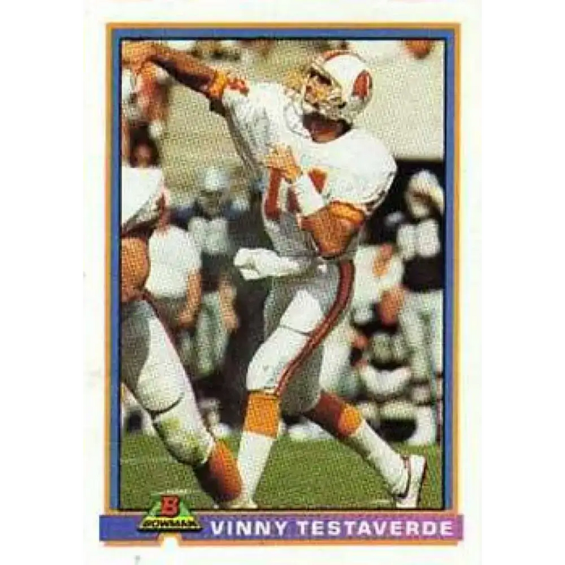 1991 Bowman #519 Vinny Testaverde NM-MT Tampa Bay Buccaneers Football Card