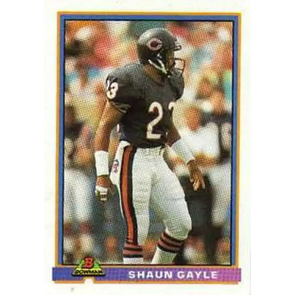 1991 Bowman #52 Shaun Gayle NM-MT Chicago Bears Football Card - Football Card Single