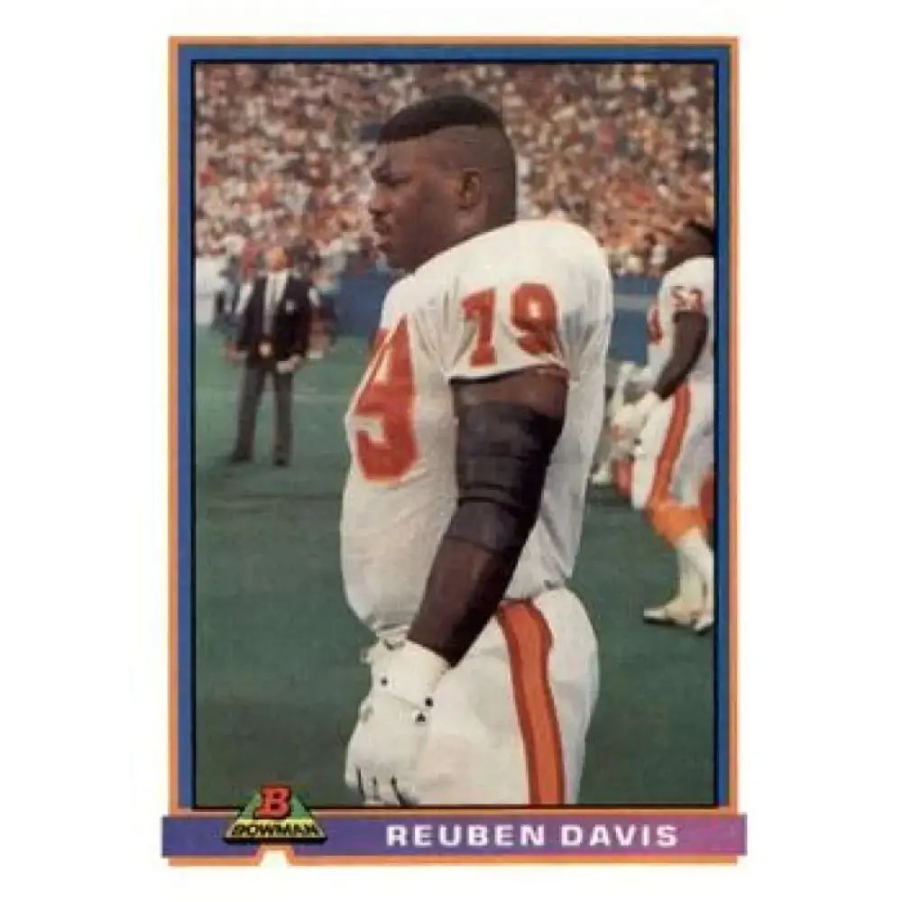 1991 Bowman #522 Reuben Davis NM-MT Tampa Bay Buccaneers Football Card - Football Card Single