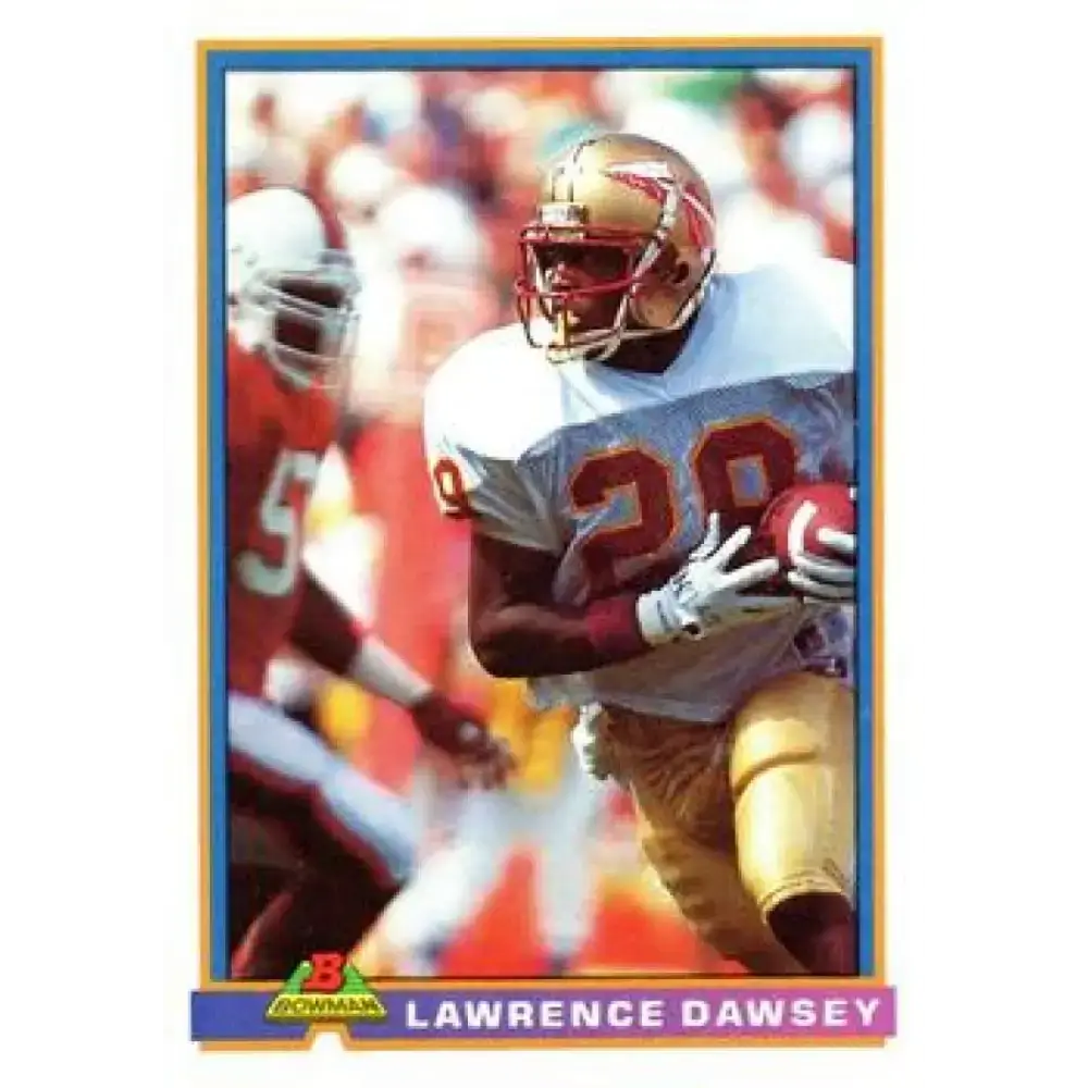 1991 Bowman #527 Lawrence Dawsey NM-MT RC Rookie Tampa Bay Buccaneers Football Card - Football Card Single