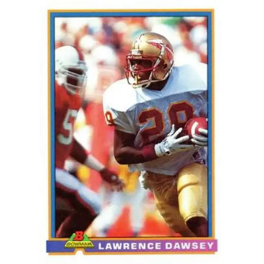 1991 Bowman #527 Lawrence Dawsey NM-MT RC Rookie Tampa Bay Buccaneers Football Card