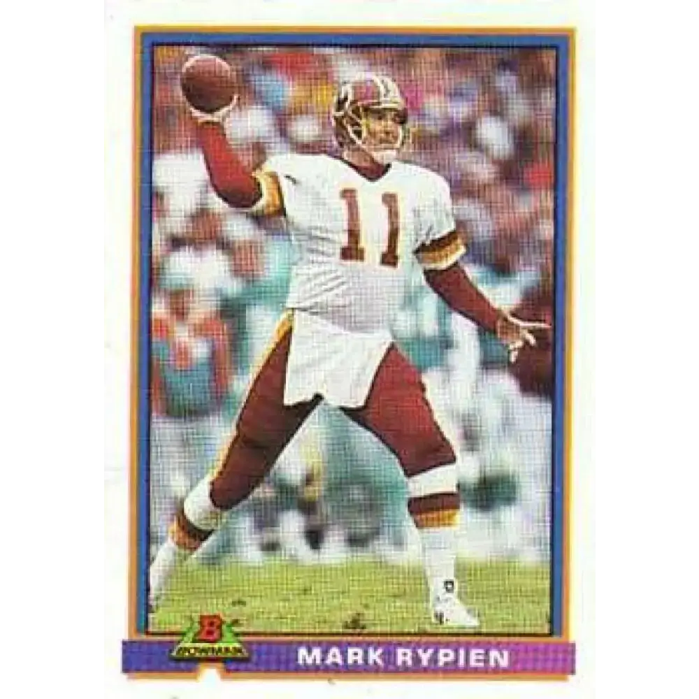 1991 Bowman #531 Mark Rypien NM-MT Washington Redskins Football Card - Football Card Single