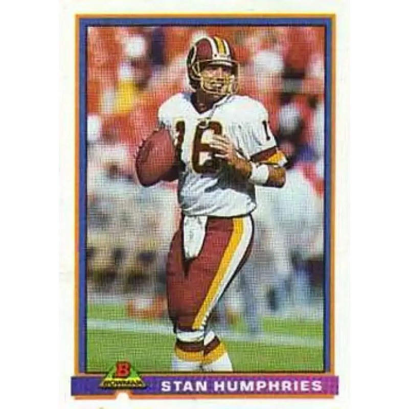 1991 Bowman #533 Stan Humphries NM-MT Washington Redskins Football Card - Football Card Single