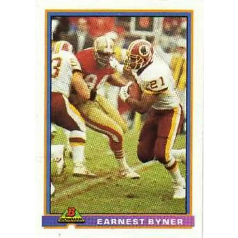 1991 Bowman #535 Earnest Byner NM-MT Washington Redskins Football Card - Football Card Single