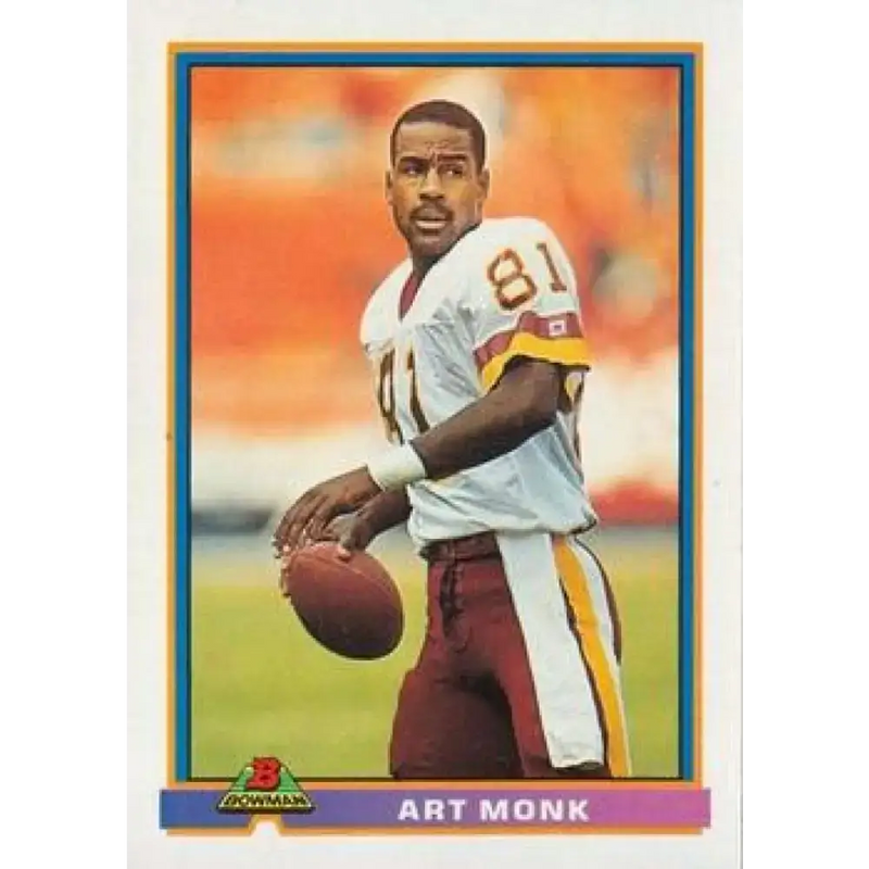 1991 Bowman #536 Art Monk NM-MT Washington Redskins Football Card - Football Card Single