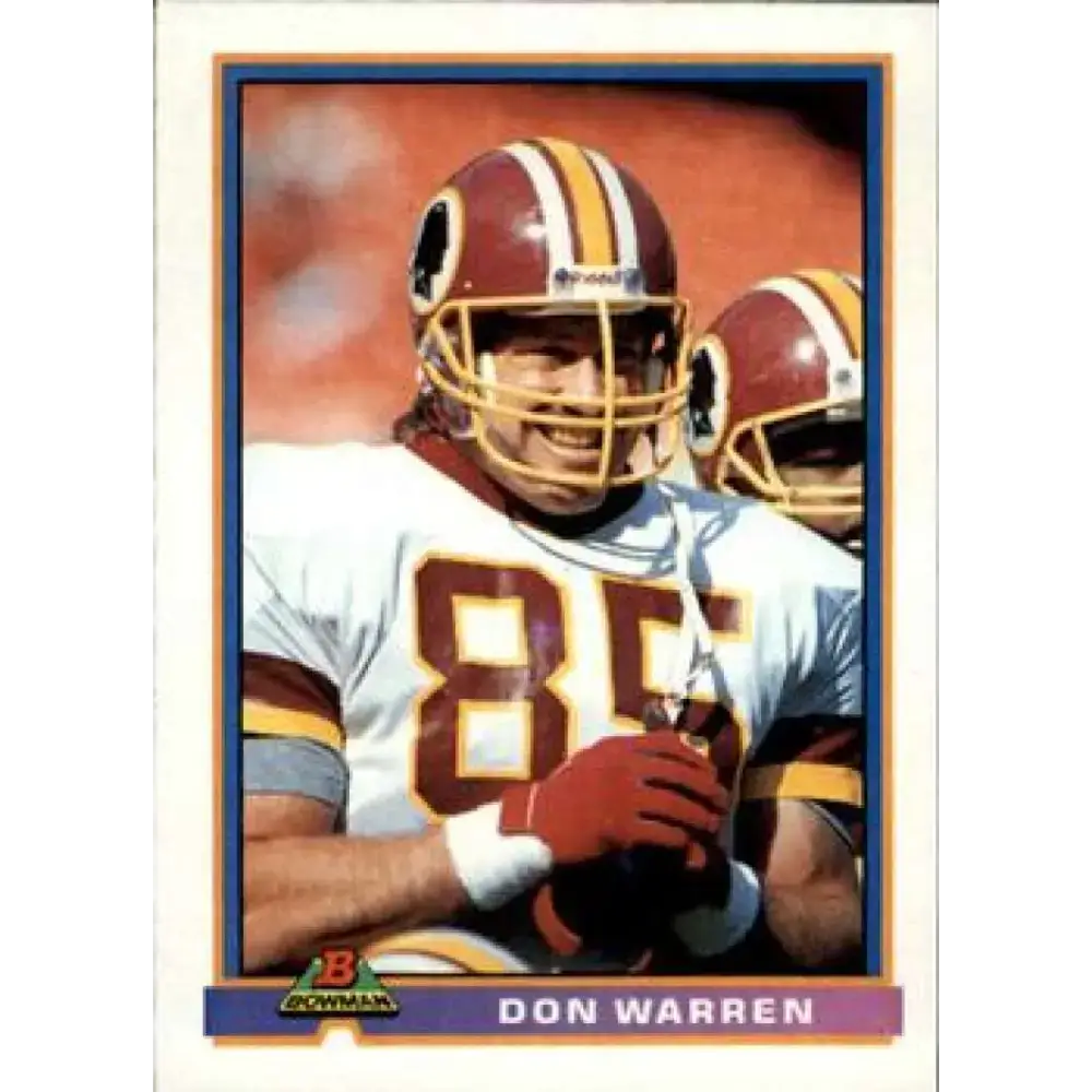 1991 Bowman #537 Don Warren NM-MT Washington Redskins Football Card - Football Card Single