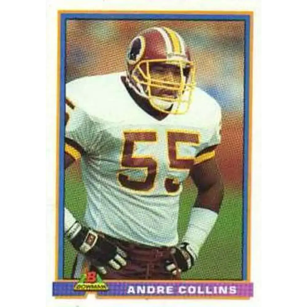 1991 Bowman #542 Andre Collins NM-MT Washington Redskins Football Card - Football Card Single