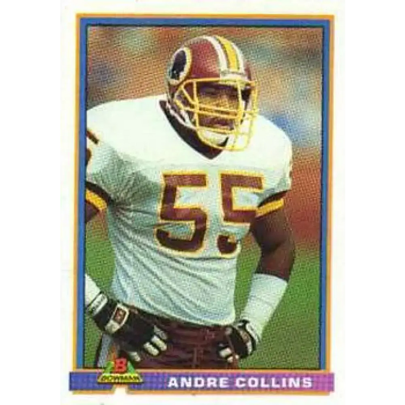 1991 Bowman #542 Andre Collins NM-MT Washington Redskins Football Card - Football Card Single