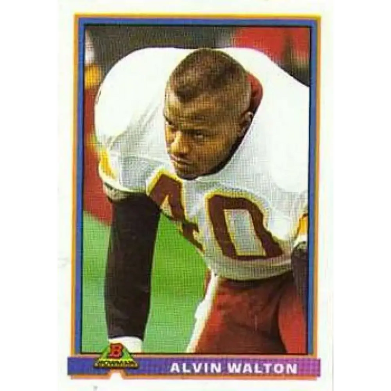 1991 Bowman #544 Alvin Walton NM-MT Washington Redskins Football Card - Football Card Single