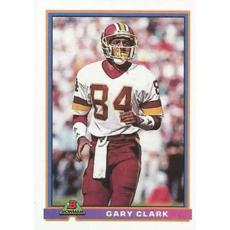 1991 Bowman #545 Gary Clark NM-MT Washington Redskins Football Card - Football Card Single