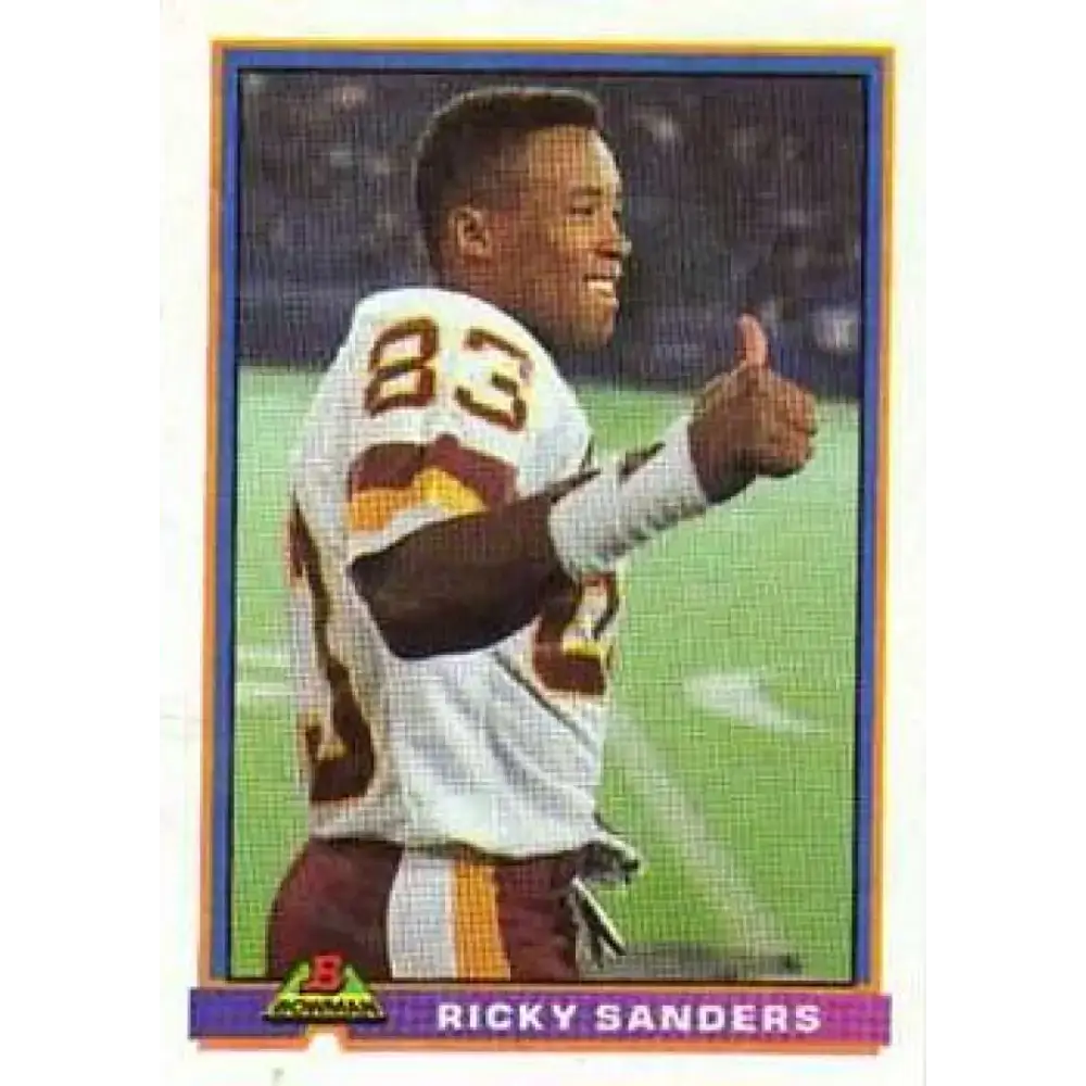 1991 Bowman #546 Ricky Sanders NM-MT Washington Redskins Football Card - Football Card Single