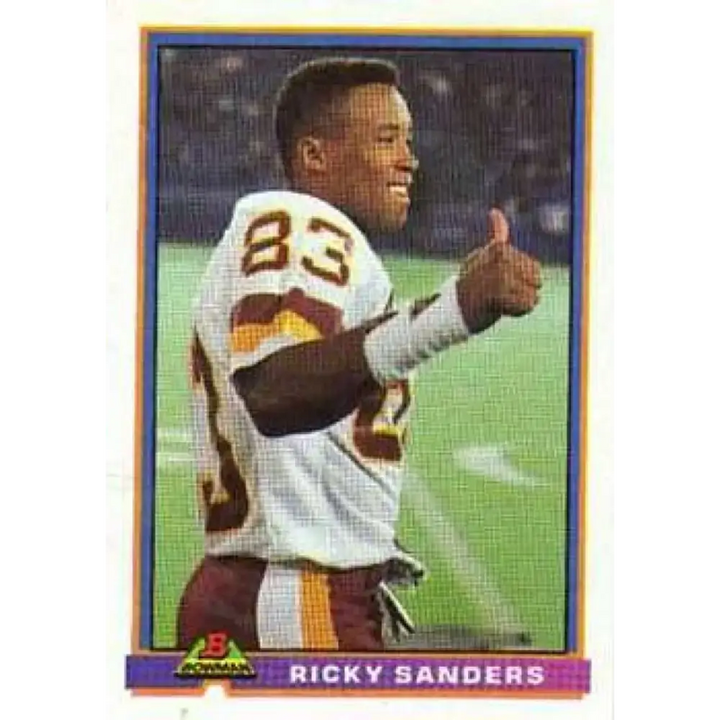 1991 Bowman #546 Ricky Sanders NM-MT Washington Redskins Football Card - Football Card Single