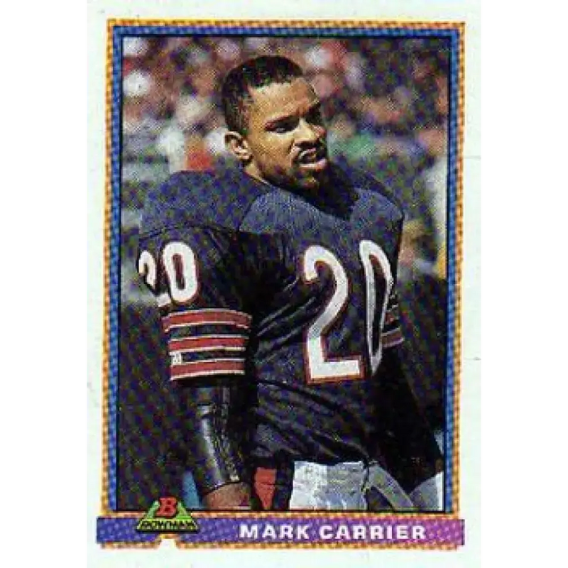 1991 Bowman #55 Mark Carrier NM-MT Chicago Bears Football Card - Football Card Single